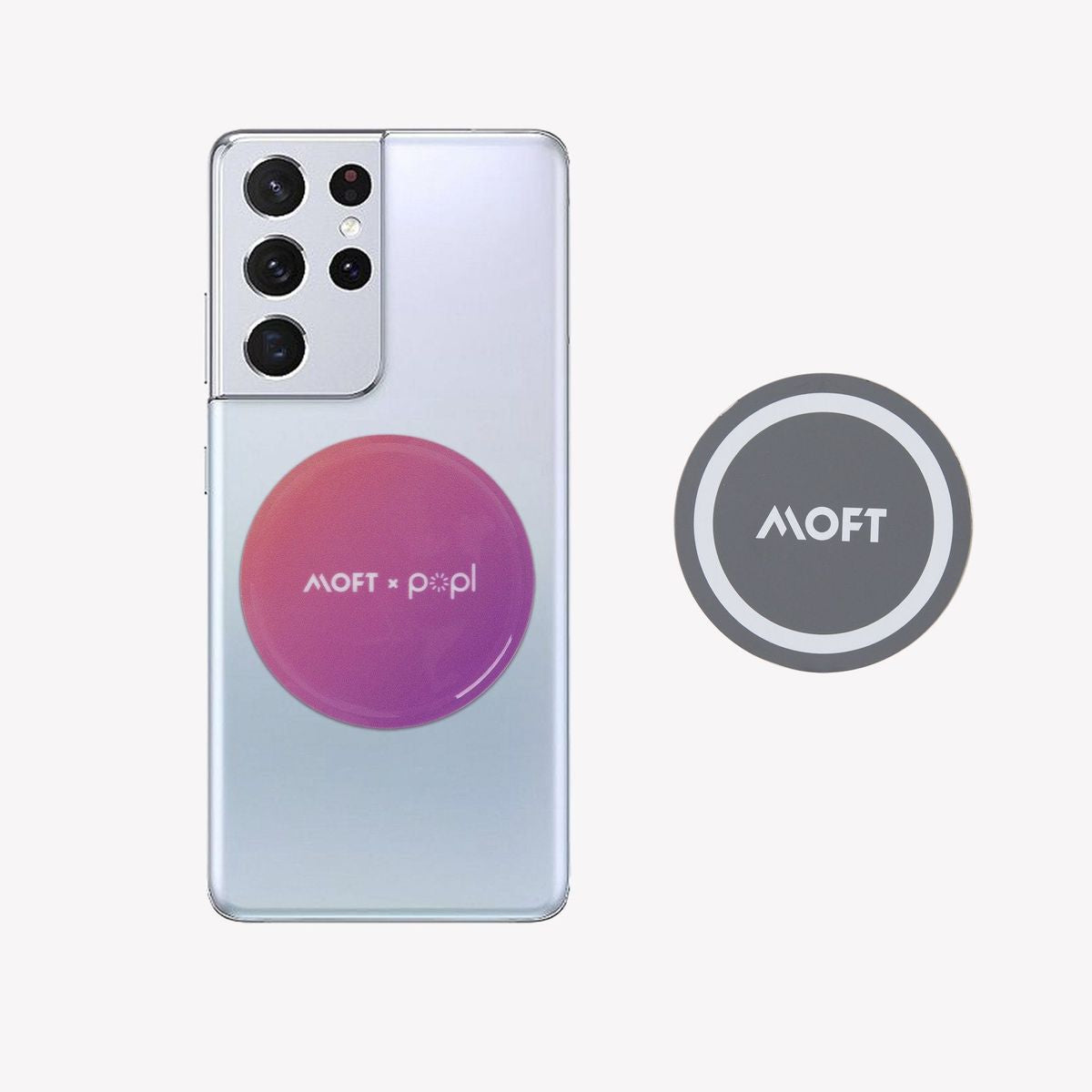 MOFT O & Popl Snap Phone Stand & Grip - Pink MOFT O & Popl Snap Phone Stand & Grip - Pink