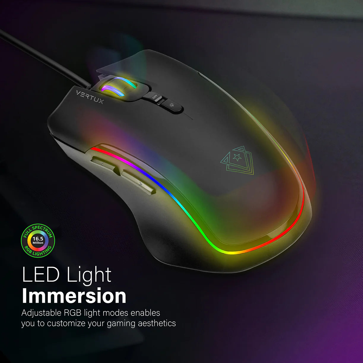 Vertux Assaulter GameCharged™ Lightweight Gaming Mouse Vertux Assaulter GameCharged™ Lightweight Gaming Mouse