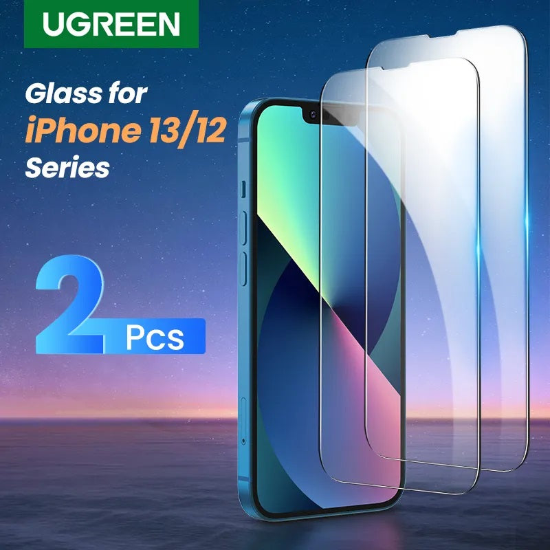 UGREEN Full Coverage HD Tempered Glass Screen Protector with Alignment Tool for iPhone 13/13ProMax - (2 Packs) UGREEN Full Coverage HD Tempered Glass Screen Protector with Alignment Tool for iPhone 13/13ProMax - (2 Packs)
