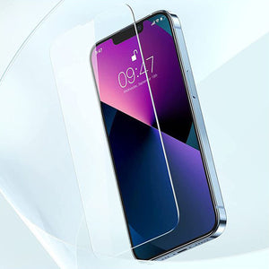 UGREEN Full Coverage HD Tempered Glass Screen Protector with Alignment Tool for iPhone 13/13ProMax - (2 Packs) - ALAMAT