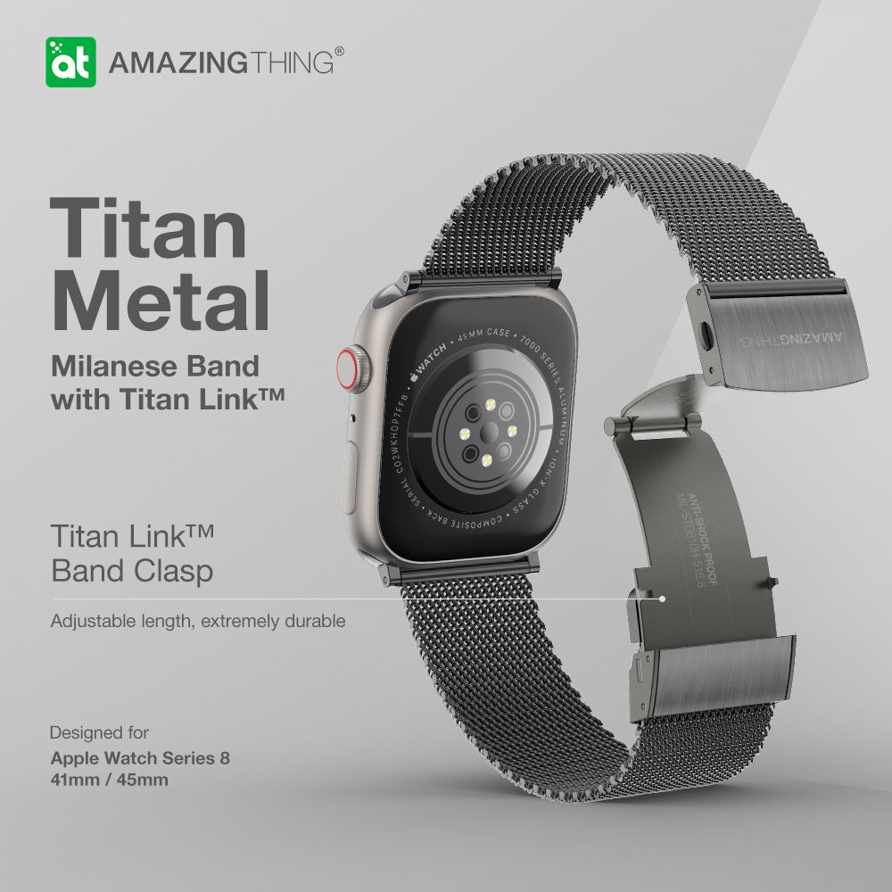 AMAZING THING TITAN METAL BAND FOR APPLE WATCH 49/45/44/42MM BLACK AMAZING THING TITAN METAL BAND FOR APPLE WATCH 49/45/44/42MM BLACK