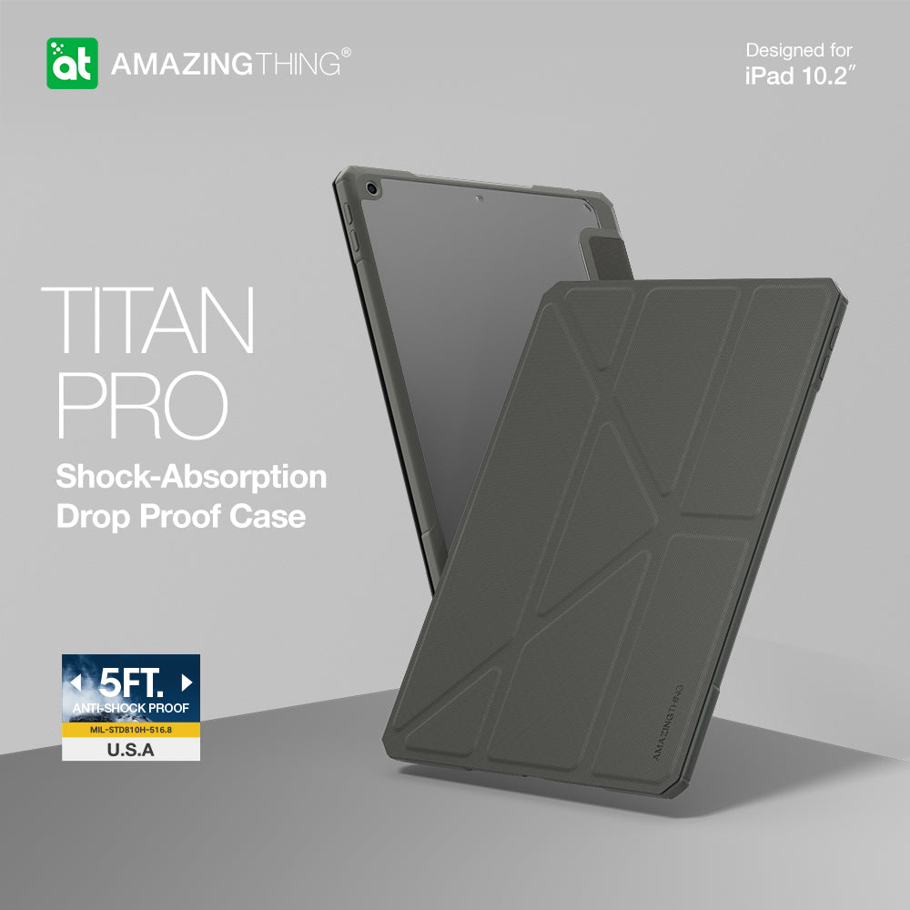 Amazingthing Titan Pro Mil-drop Proof Case for Ipad 10.2 Amazingthing Titan Pro Mil-drop Proof Case for Ipad 10.2