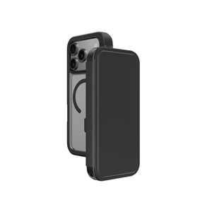 Amazingthing Glamour Folio Magsafe Drop Proof Case for Iphone 17 Pro Max - Black - ALAMAT