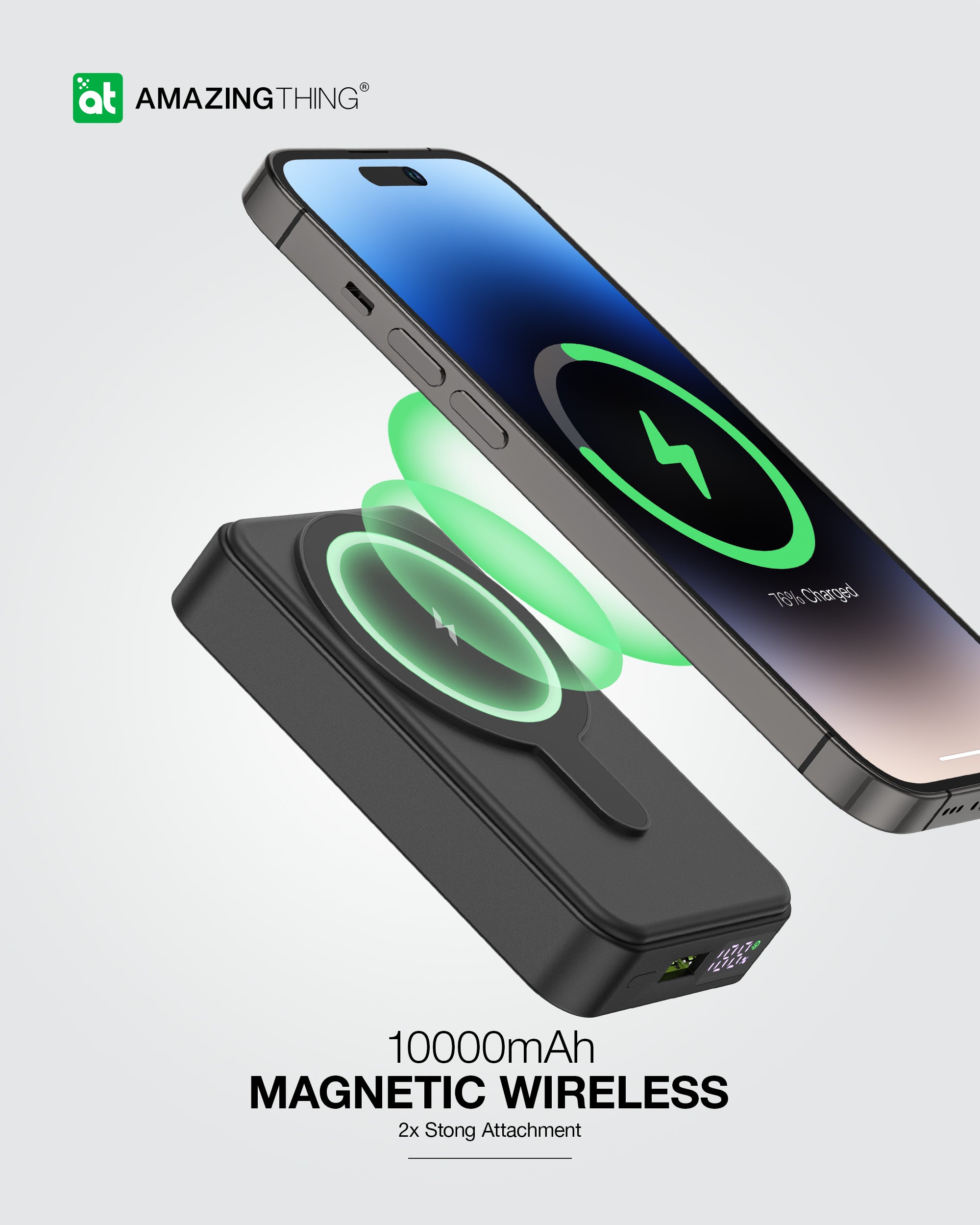 AMAZING THING THUNDER PRO MAG PD 10000MAH POWER BANK WITH HOLDER AMAZING THING THUNDER PRO MAG PD 10000MAH POWER BANK WITH HOLDER