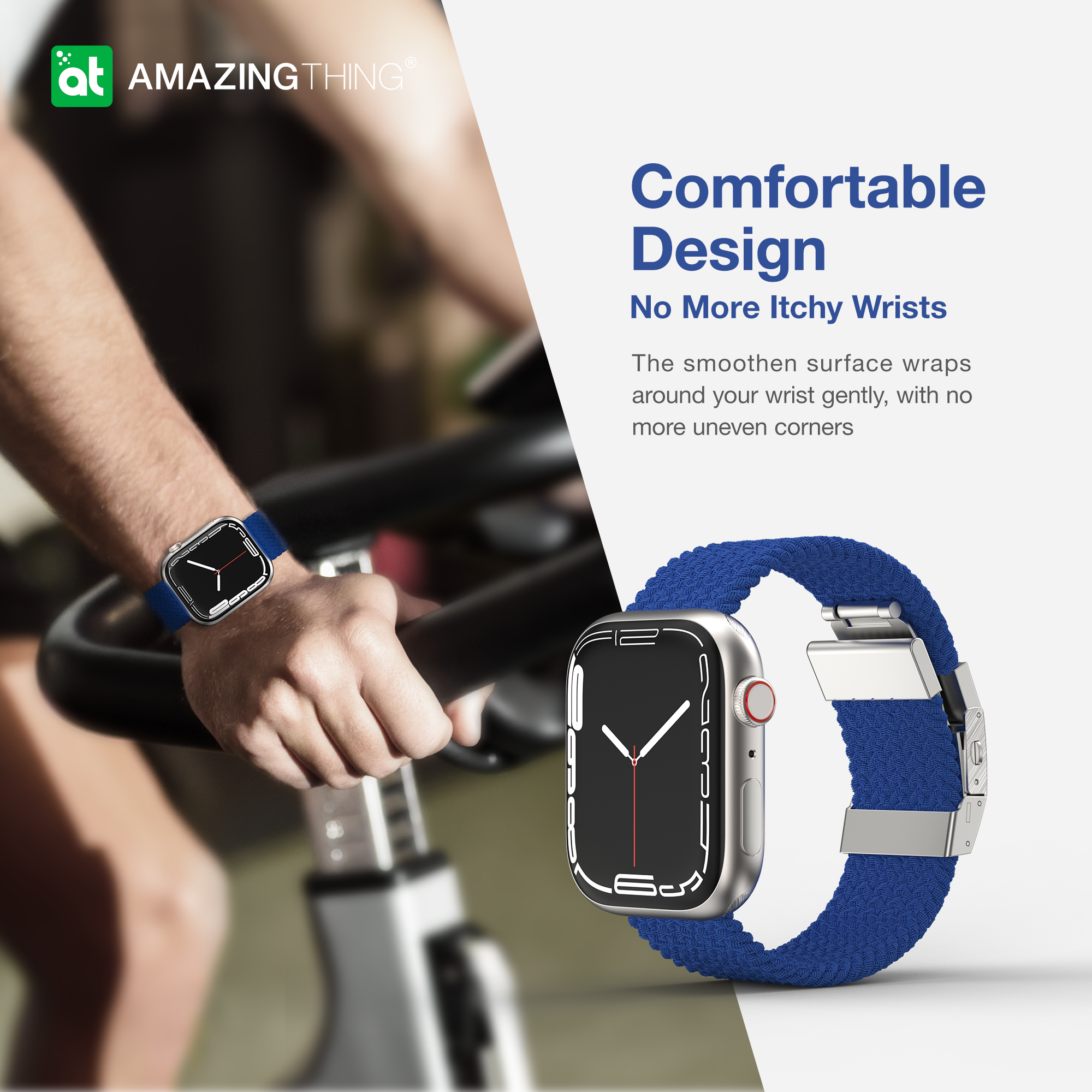 Amazingthing Titan Weave Band for Apple Watch (45/44/42mm) Amazingthing Titan Weave Band for Apple Watch (45/44/42mm)