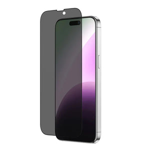 AT IPHONE 17 PRO MAX 6.9 3D FULLY COVERED FUSION DUST FILTER TITAN MATTE PRIVACY GLASS - ALAMAT