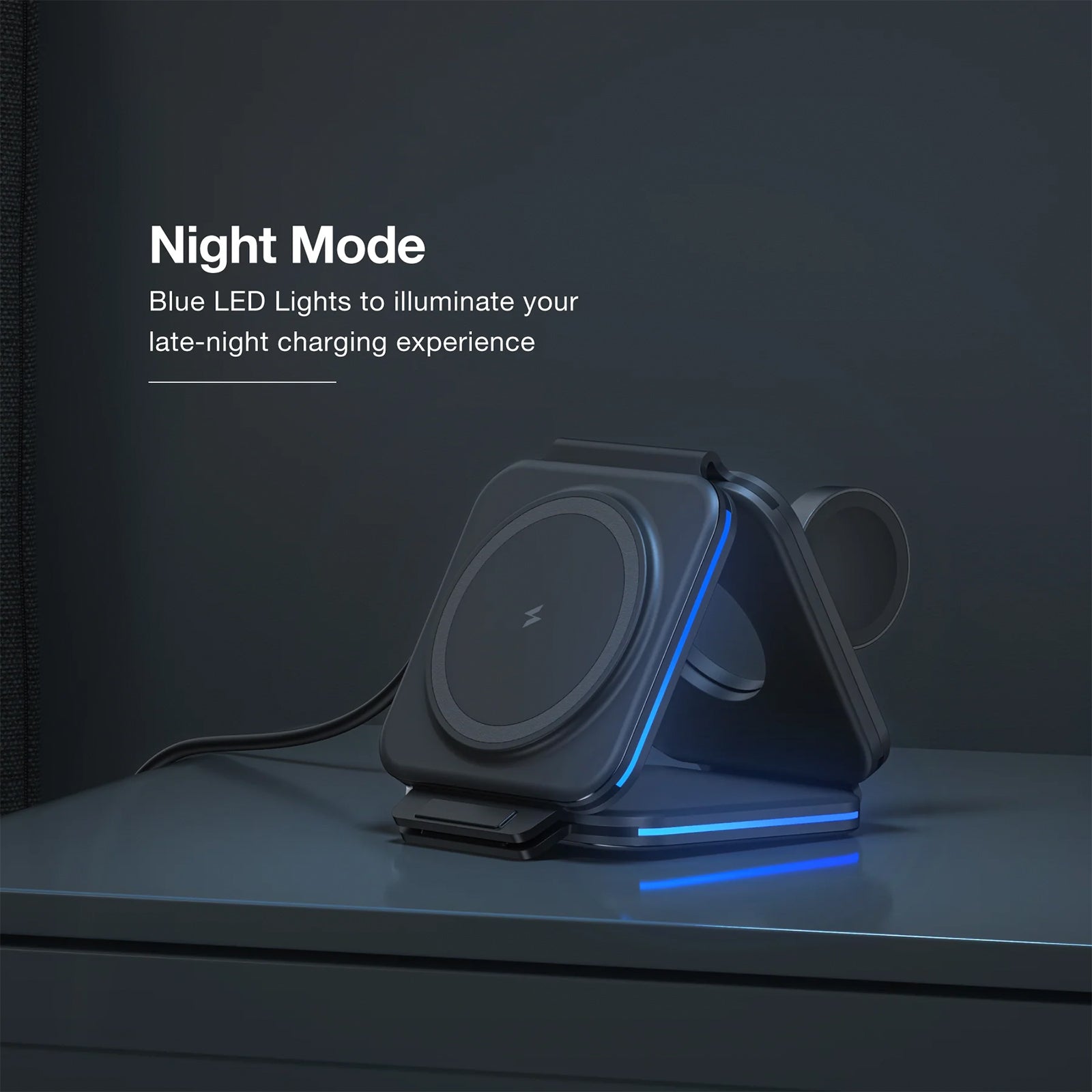 AMAZING THING EXPLORER PRO 3IN1 PD 15W PORTABLE WIRELESS CHARGER WITH 1.2M USB-C TO USB-C CABLE AMAZING THING EXPLORER PRO 3IN1 PD 15W PORTABLE WIRELESS CHARGER WITH 1.2M USB-C TO USB-C CABLE