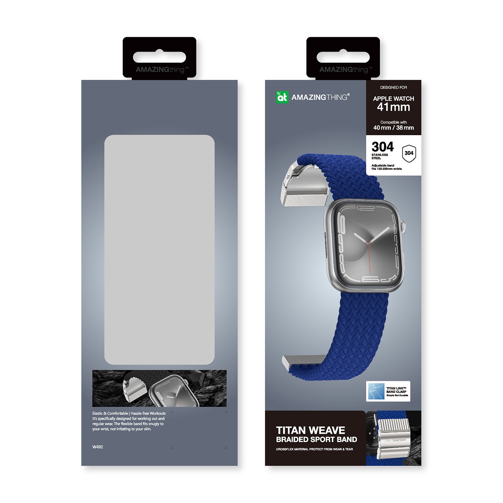 Amazingthing Titan Weave Band for Apple Watch 41/40/38mm Amazingthing Titan Weave Band for Apple Watch 41/40/38mm