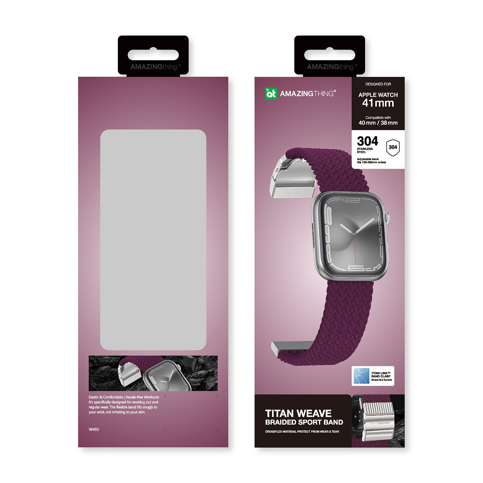 Amazingthing Titan Weave Band for Apple Watch 41/40/38mm Amazingthing Titan Weave Band for Apple Watch 41/40/38mm