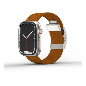 AT TITAN WEAVE BAND FOR APPLE WATCH 41/40/38MM BROWN - ALAMAT