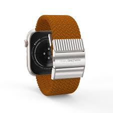AT TITAN WEAVE BAND FOR APPLE WATCH 41/40/38MM BROWN - ALAMAT