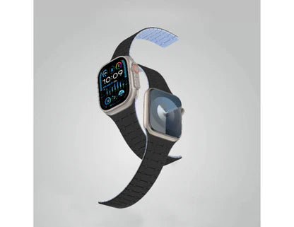 AT APPLE W Smoothie Mag Silicone Magnetic Band 49/45/41 MM Blue