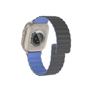 AT APPLE W Smoothie Mag Silicone Magnetic Band 49/45/41 MM Blue - ALAMAT