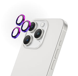 AT IPHONE 15 6.1 PRO/15 6.7 PRO MAX 2023 AR 3 LENS GLASS(Color: SYMPHONY PURPLE) - ALAMAT