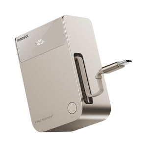 Momax 1-PAC PASS MINI+ 10000mAh 2in1 Battery Pack with Built-in Retractable Cable - www.alamat.me
