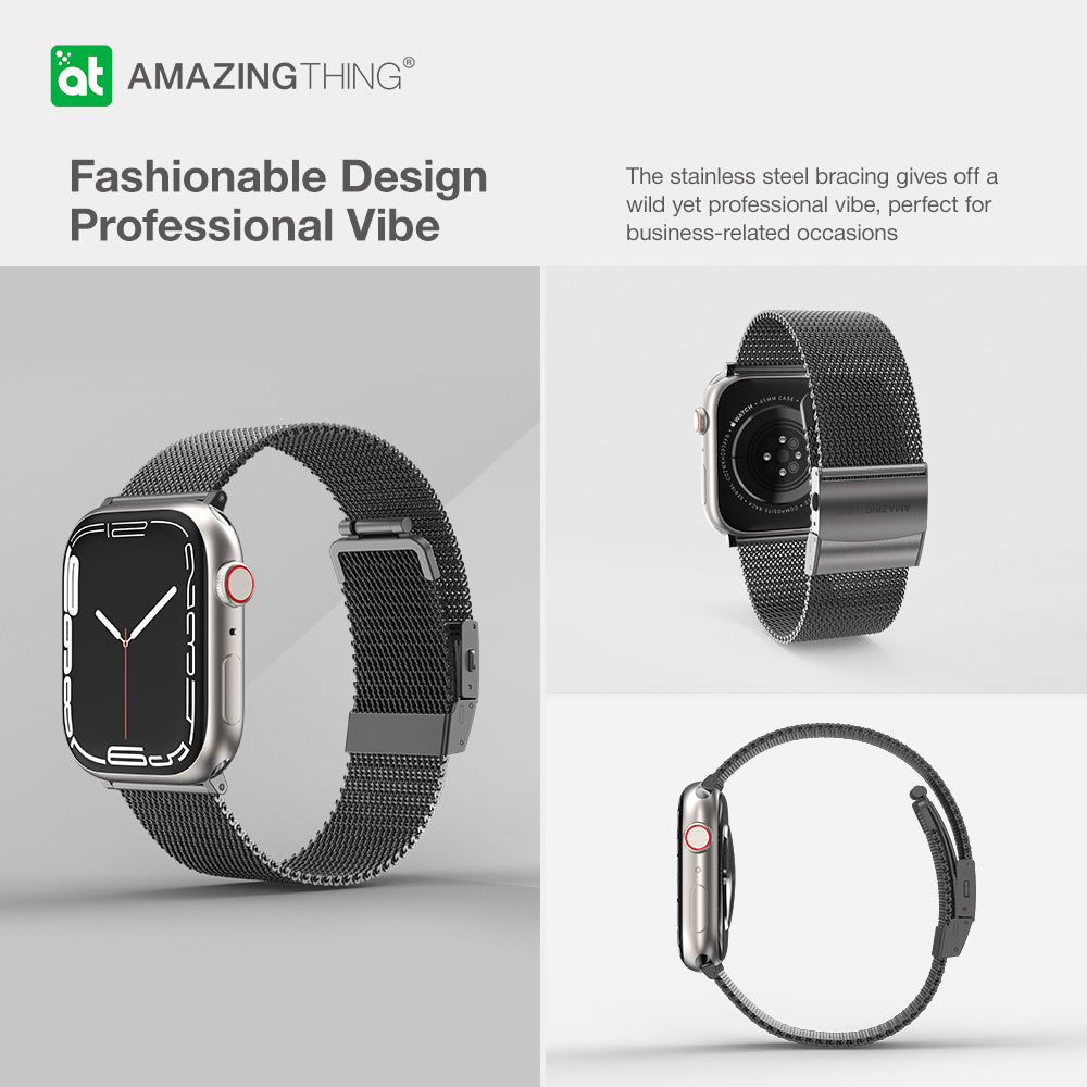 AMAZING THING TITAN METAL BAND FOR APPLE WATCH 49/45/44/42MM BLACK AMAZING THING TITAN METAL BAND FOR APPLE WATCH 49/45/44/42MM BLACK