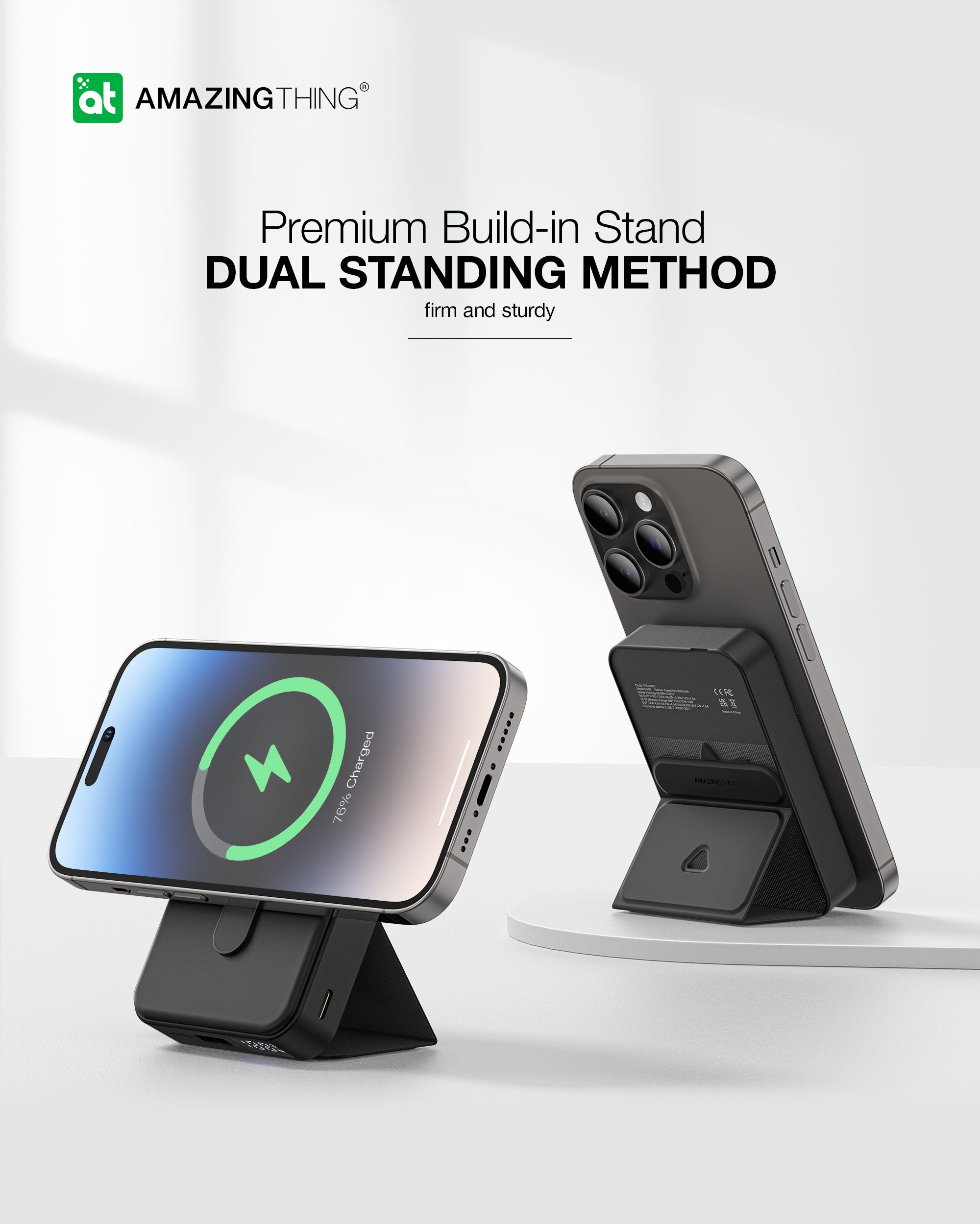 AMAZING THING THUNDER PRO MAG PD 10000MAH POWER BANK WITH HOLDER AMAZING THING THUNDER PRO MAG PD 10000MAH POWER BANK WITH HOLDER