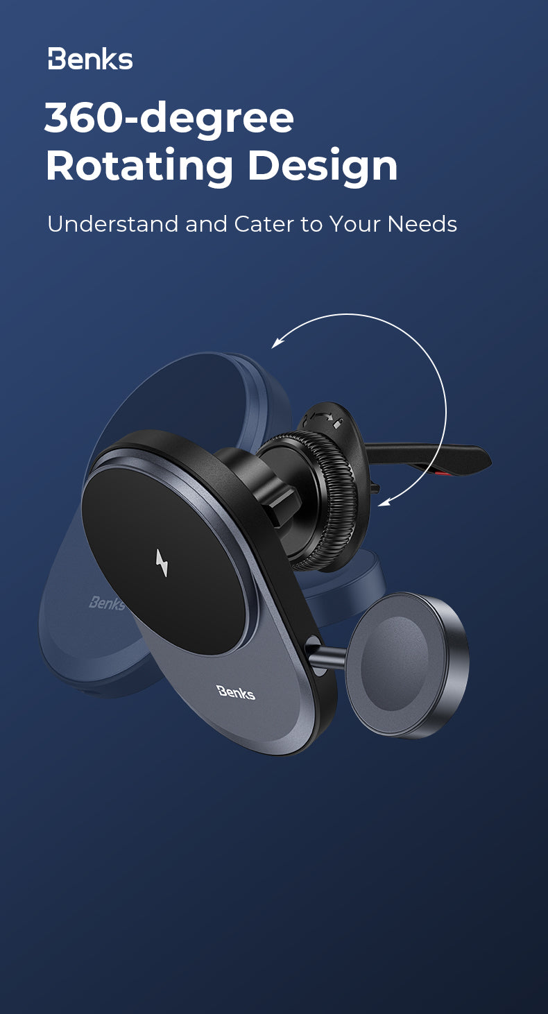 Benks Infinity 2-in-1 Wireless Car Charger Benks Infinity 2-in-1 Wireless Car Charger