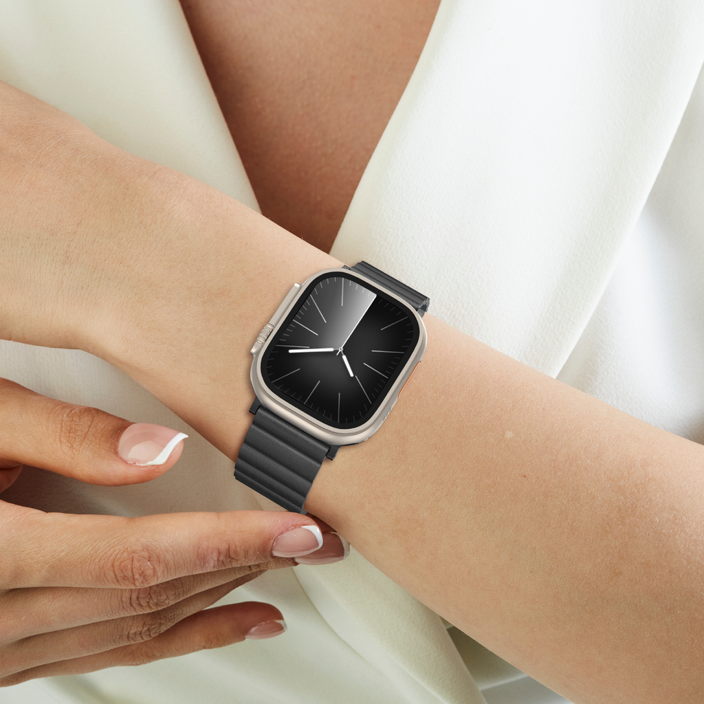 AMAZING THING GLAMOUR SENSE LEATHER BAND WITH TITANLINK FOR APPLE WATCH (All Sizes) AMAZING THING GLAMOUR SENSE LEATHER BAND WITH TITANLINK FOR APPLE WATCH (All Sizes)
