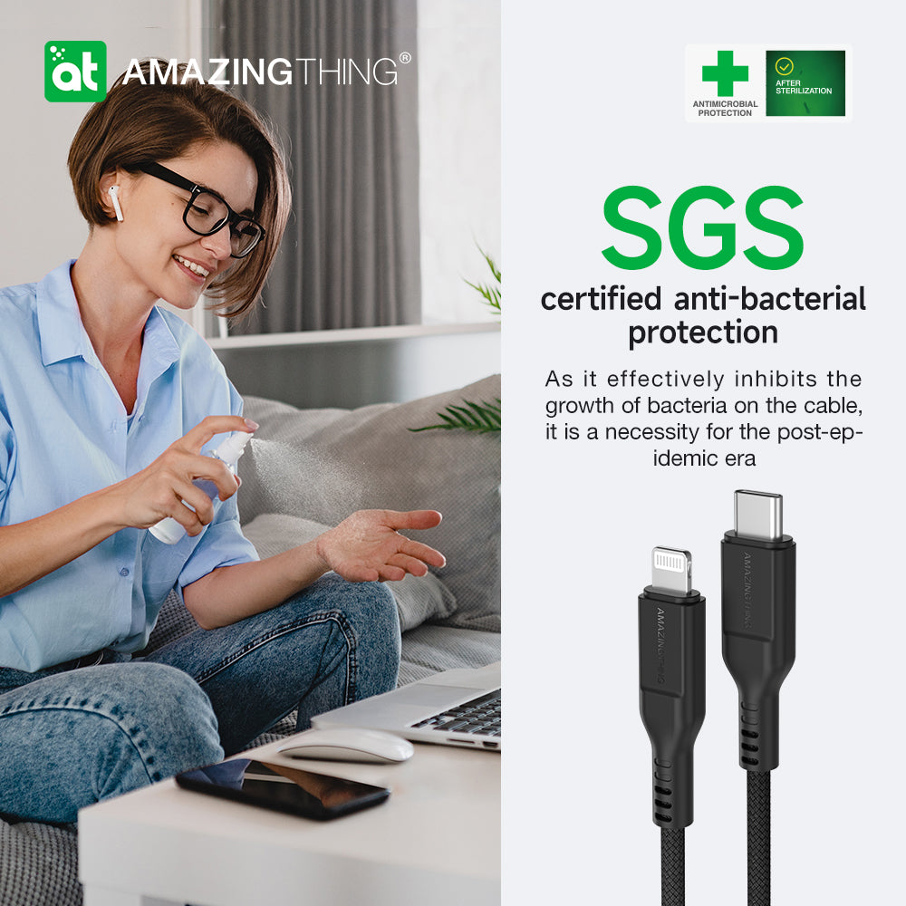 AMAZINGTHING THUNDER PRO USB-A TO LIGHTNING 3.2A 1.1M CABLE AMAZINGTHING THUNDER PRO USB-A TO LIGHTNING 3.2A 1.1M CABLE