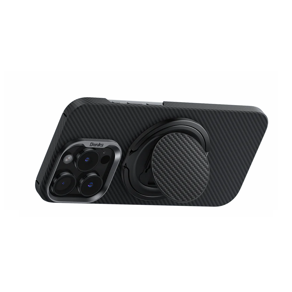 Benks ArmorPop Phone Grip & Stand Carbon Fiber Benks ArmorPop Phone Grip & Stand Carbon Fiber