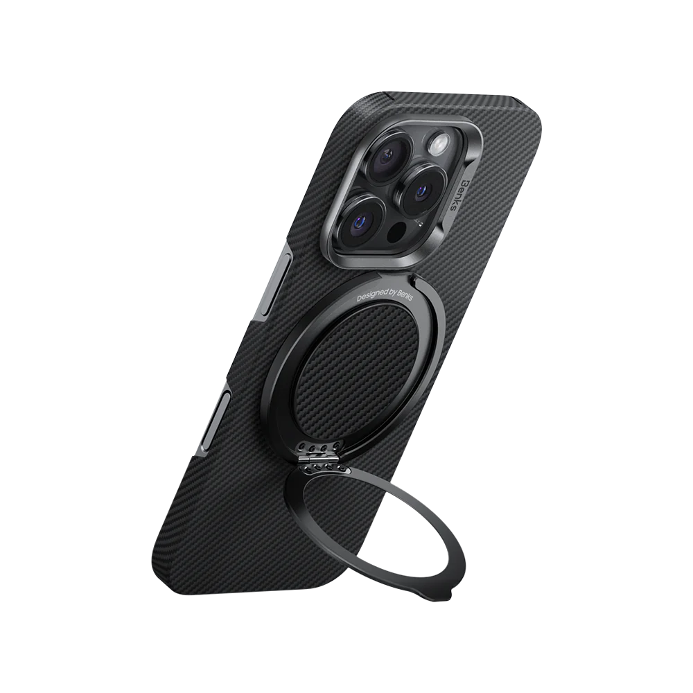 Benks ArmorPop Phone Grip & Stand Carbon Fiber Benks ArmorPop Phone Grip & Stand Carbon Fiber