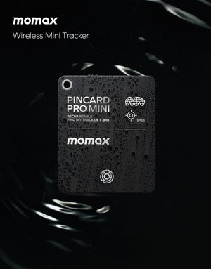 MOMAX PINCARD MINI FINDMY GPS TRACKER WITH WIRELESS CHARGING - ALAMAT