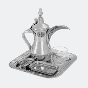 Deem Arabic Coffee Serving Set - Silver - ALAMAT