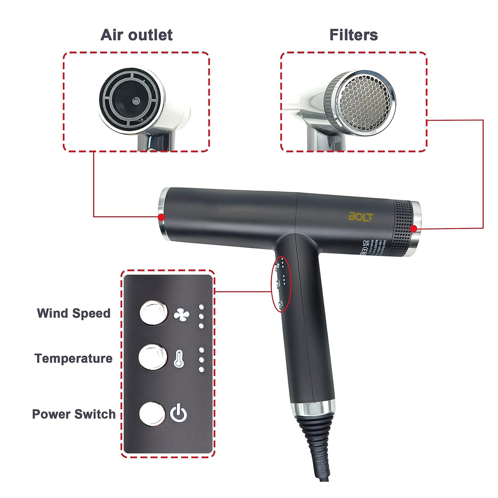 BOLT PROFESSIONAL HAIR DRYER BOLT PROFESSIONAL HAIR DRYER