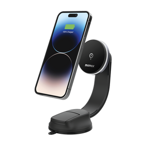 MOMAX Q.MAG MOUNT 5 15W MAGNETIC WIRELESS CHARGING CAR MOUNT (SUCTION CUP MOUNT) - ALAMAT