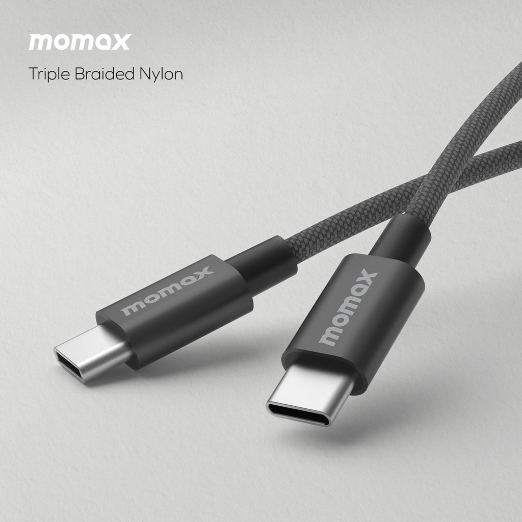 MOMAX ELITE 60W USB-C TO USB-C CABLE 1.5M MOMAX ELITE 60W USB-C TO USB-C CABLE 1.5M