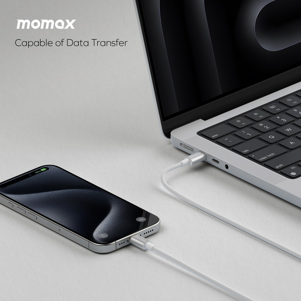 MOMAX ELITE 60W USB-C TO USB-C CABLE 1.5M MOMAX ELITE 60W USB-C TO USB-C CABLE 1.5M