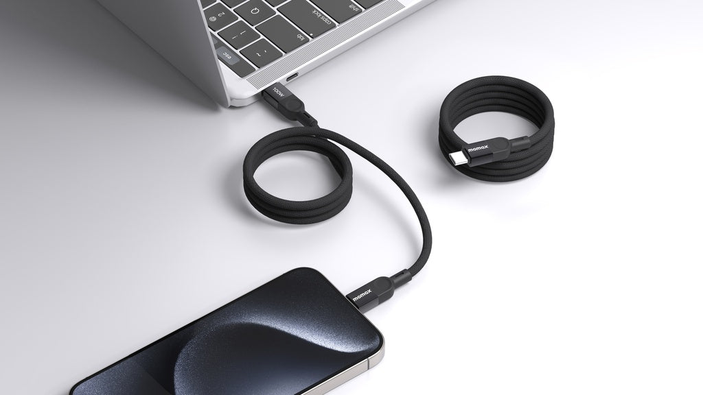 MOMAX ELITE MAG LINK 100W USB-C TO USB-C MAGNETIC CABLE 1M MOMAX ELITE MAG LINK 100W USB-C TO USB-C MAGNETIC CABLE 1M