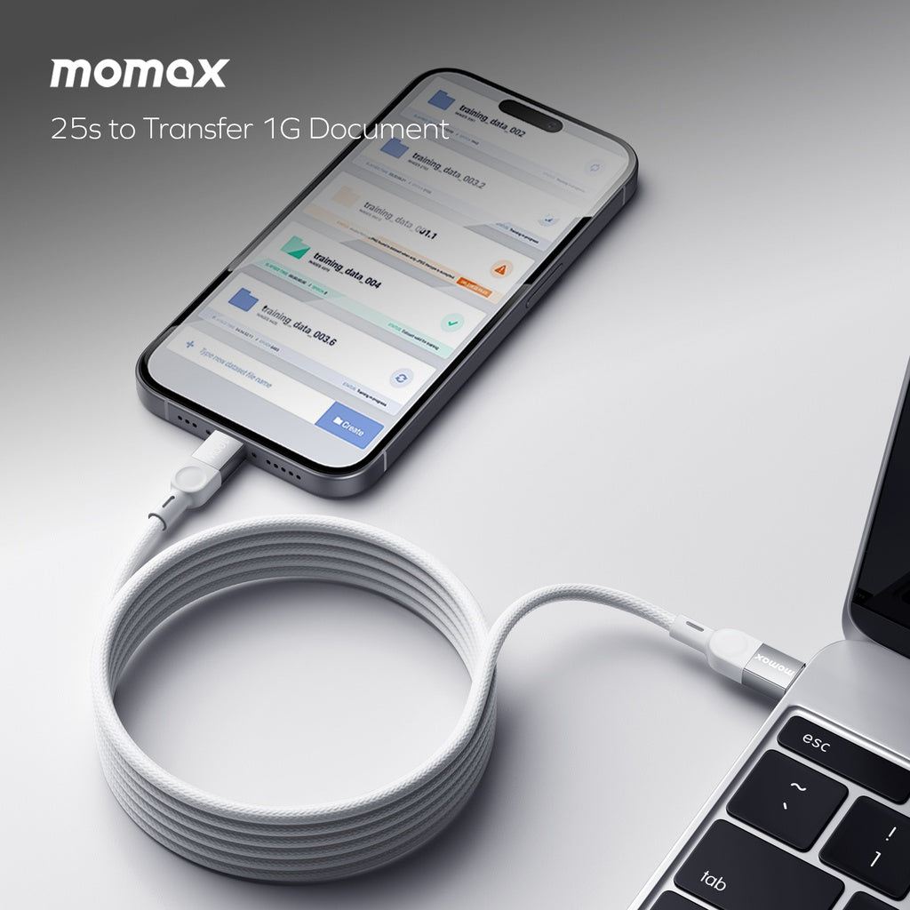 MOMAX ELITE MAG LINK 100W USB-C TO USB-C MAGNETIC CABLE 2M MOMAX ELITE MAG LINK 100W USB-C TO USB-C MAGNETIC CABLE 2M