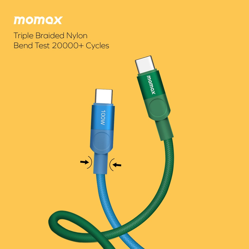 MOMAX MAG LINK 100W USB-C TO USB-C MAGNETIC CABLE 1M MOMAX MAG LINK 100W USB-C TO USB-C MAGNETIC CABLE 1M