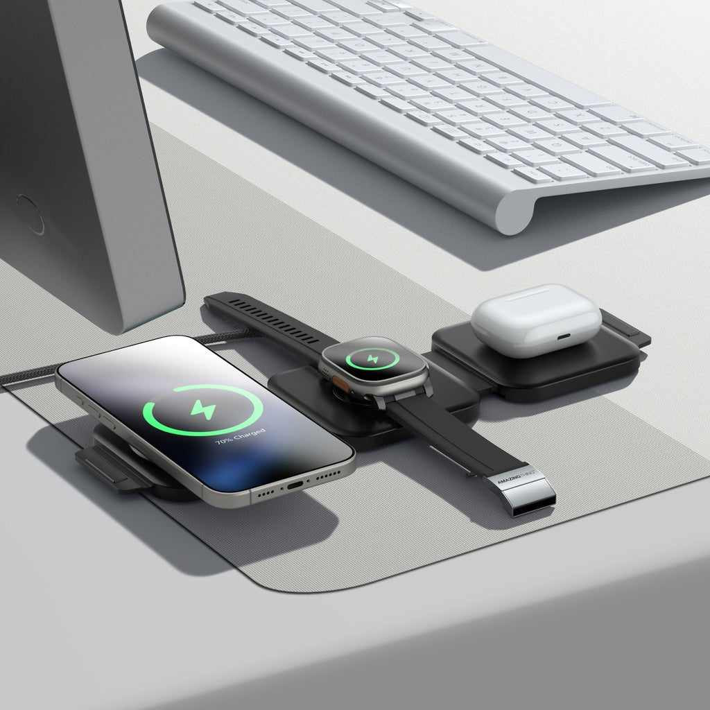 At Thunder Trifold 3in1 Qi2 Portable Wireless Charger At Thunder Trifold 3in1 Qi2 Portable Wireless Charger