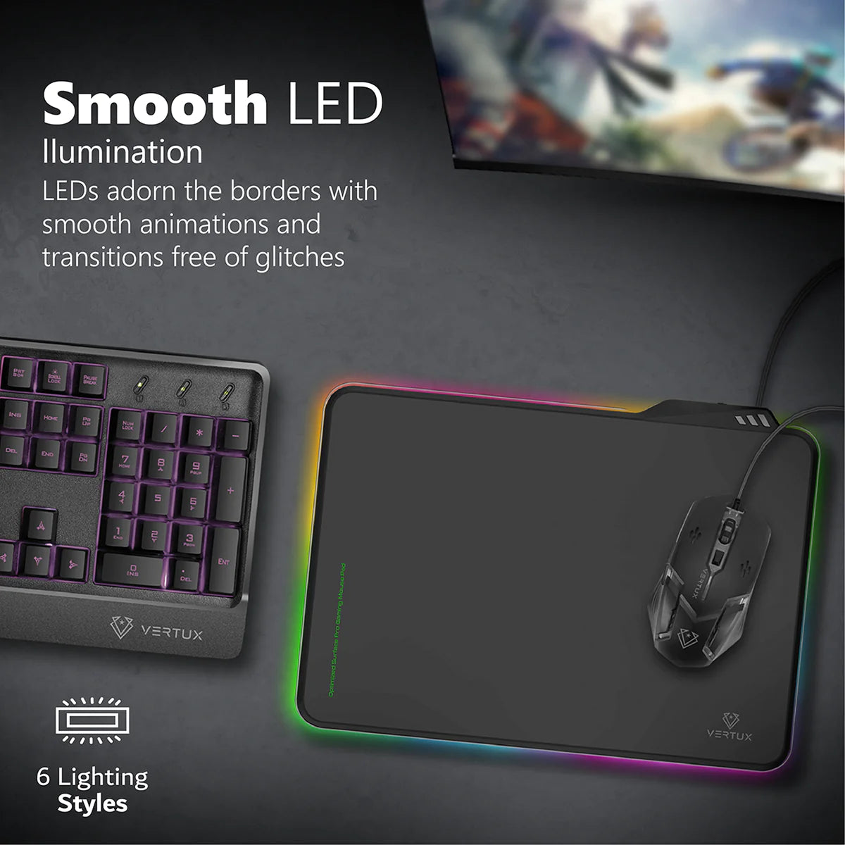 Vertux FluxPad Optimized Surface Pro-Gaming Mouse Pad Vertux FluxPad Optimized Surface Pro-Gaming Mouse Pad