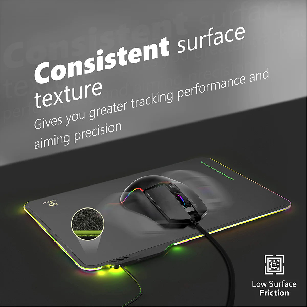 Vertux FluxPad Optimized Surface Pro-Gaming Mouse Pad Vertux FluxPad Optimized Surface Pro-Gaming Mouse Pad