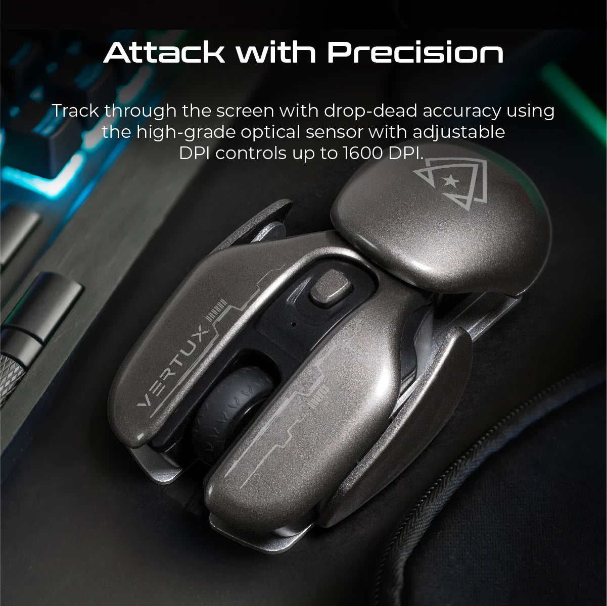 Vertux Glider High Performance Wireless Gaming Mouse Vertux Glider High Performance Wireless Gaming Mouse