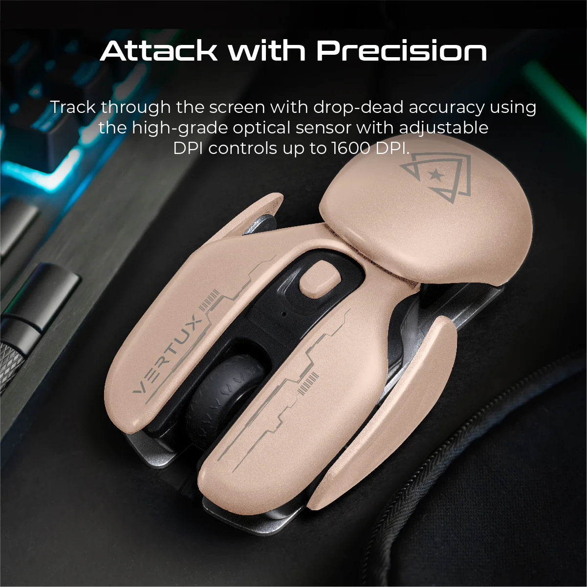 Vertux Glider High Performance Wireless Gaming Mouse Vertux Glider High Performance Wireless Gaming Mouse