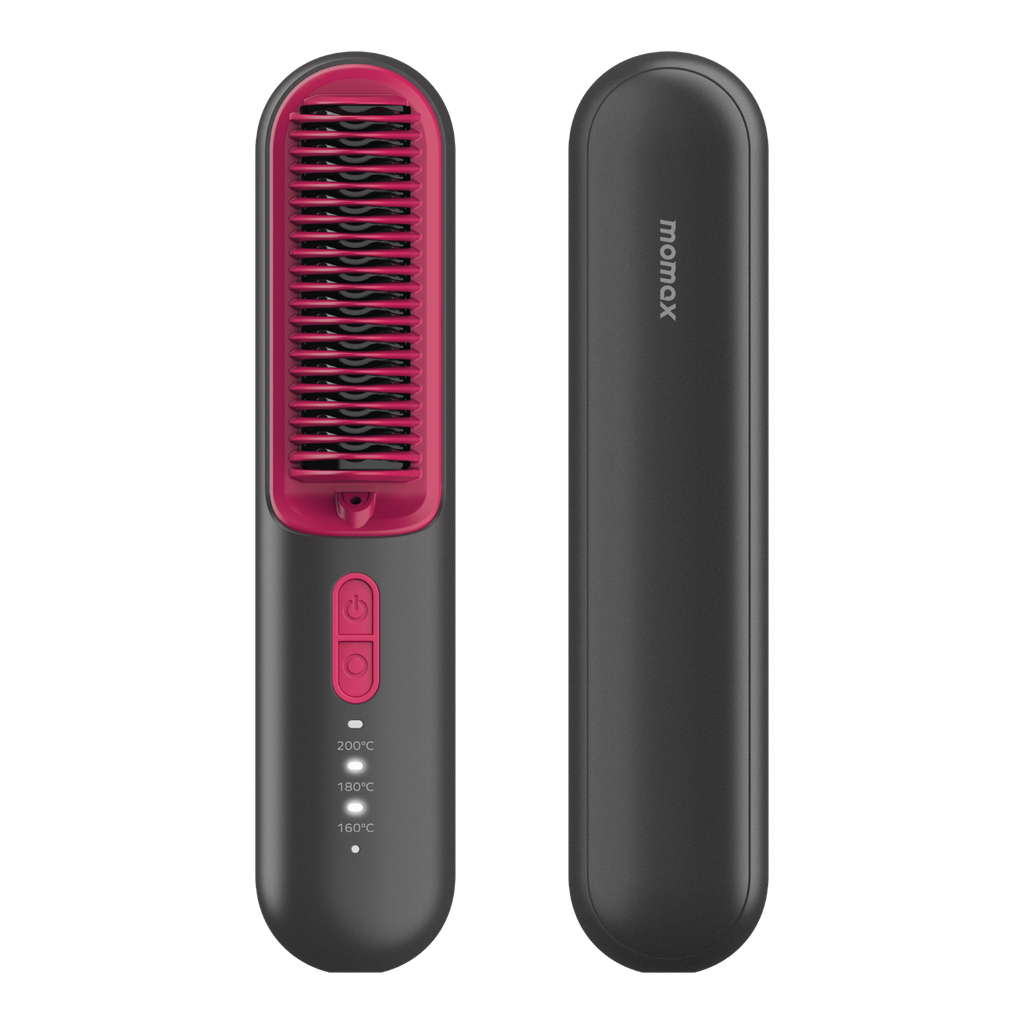 Momax Ultra Sleek Cordless Hair Straightener Brush Momax Ultra Sleek Cordless Hair Straightener Brush