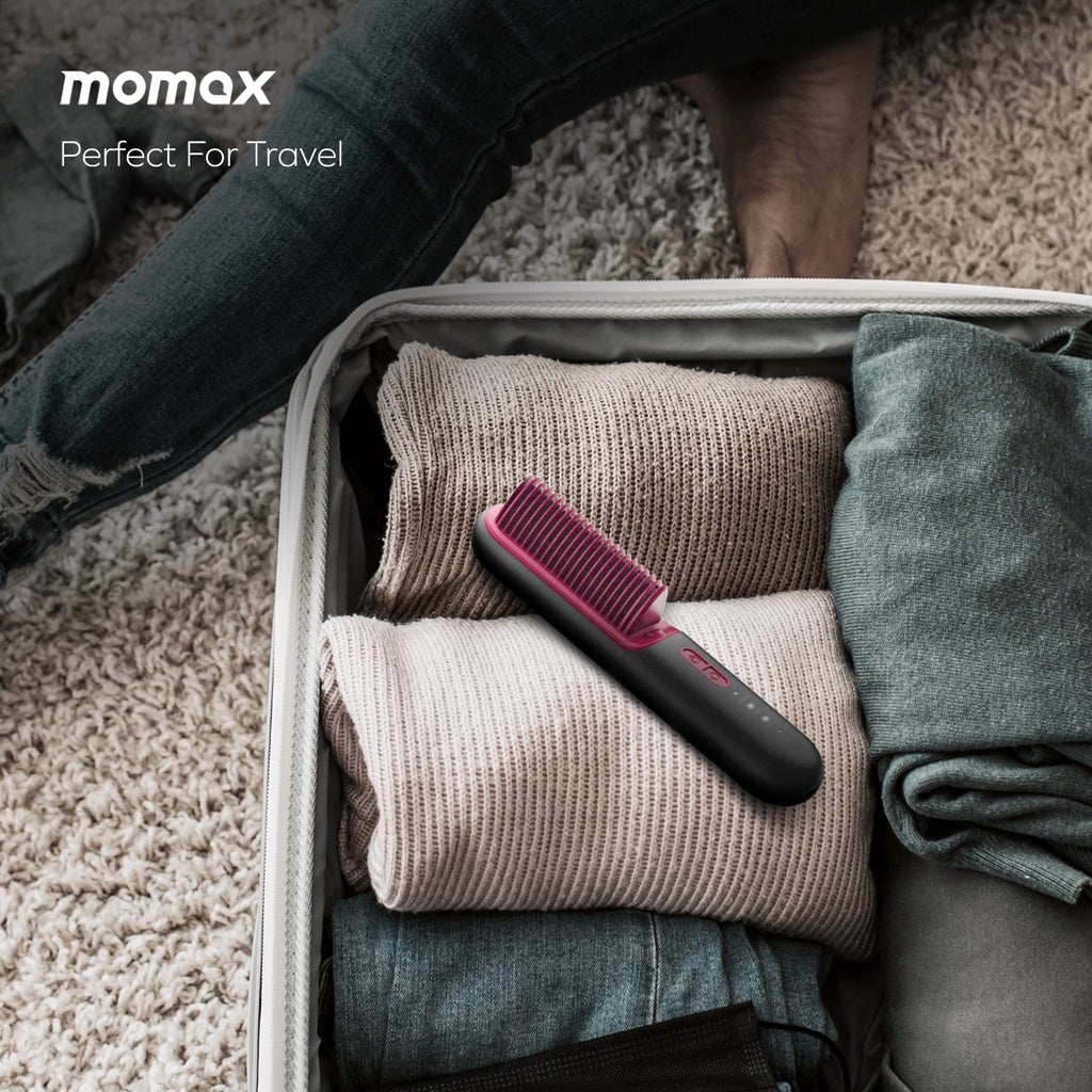Momax Ultra Sleek Cordless Hair Straightener Brush Momax Ultra Sleek Cordless Hair Straightener Brush