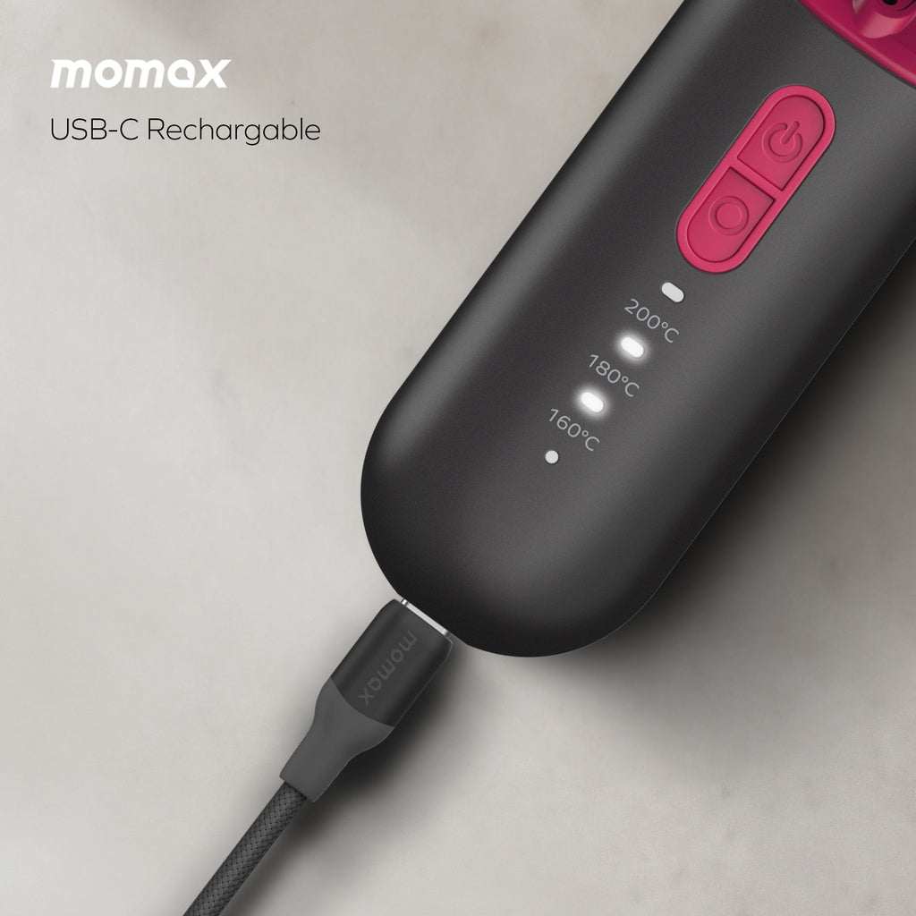 Momax Ultra Sleek Cordless Hair Straightener Brush Momax Ultra Sleek Cordless Hair Straightener Brush