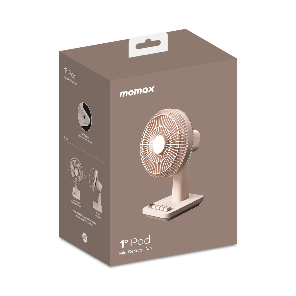 MOMAX 1°POD MINI DESKTOP FAN MOMAX 1°POD MINI DESKTOP FAN