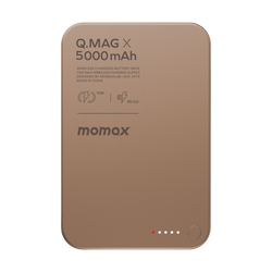 MOMAX Q.MAG X 5000mAh GEN2 15W ULTRA SLIM MAGSAFE WIRELESS POWER BANK - ALAMAT