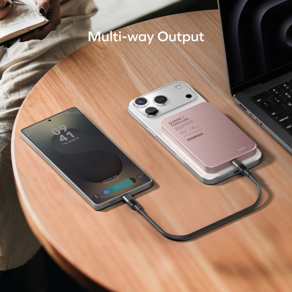 Momax Q.mag X 5000mAh Gen2 15W Ultra Slim Magsafe Wireless Power Bank Momax Q.mag X 5000mAh Gen2 15W Ultra Slim Magsafe Wireless Power Bank