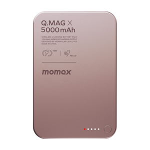 Momax Q.mag X 5000mAh Gen2 15W Ultra Slim Magsafe Wireless Power Bank