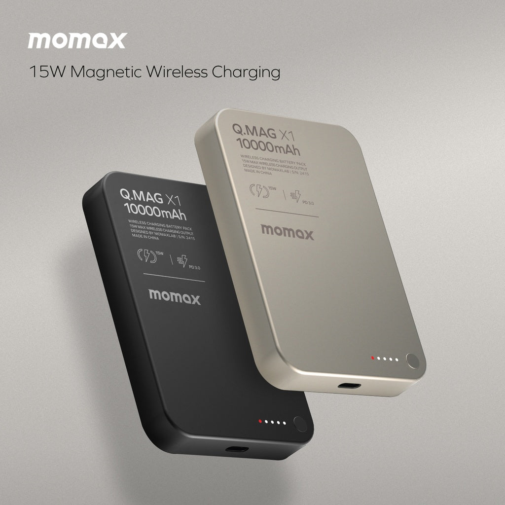 Momax Q.mag X1 10000mAh Gen2 15W Magsafe Wireless Power Bank Momax Q.mag X1 10000mAh Gen2 15W Magsafe Wireless Power Bank