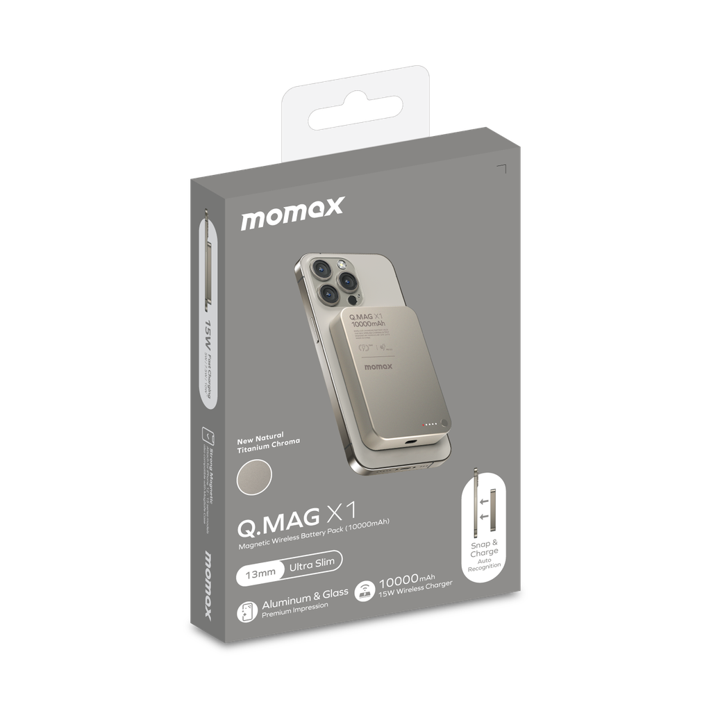 Momax Q.mag X1 10000mAh Gen2 15W Magsafe Wireless Power Bank Momax Q.mag X1 10000mAh Gen2 15W Magsafe Wireless Power Bank