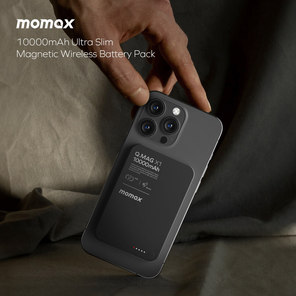 Momax Q.mag X1 10000mAh Gen2 15W Magsafe Wireless Power Bank Momax Q.mag X1 10000mAh Gen2 15W Magsafe Wireless Power Bank